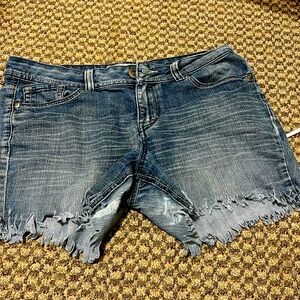 Hipster Flare Jean shorts